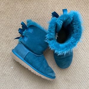 Blue Bailey Bow UGG Boots